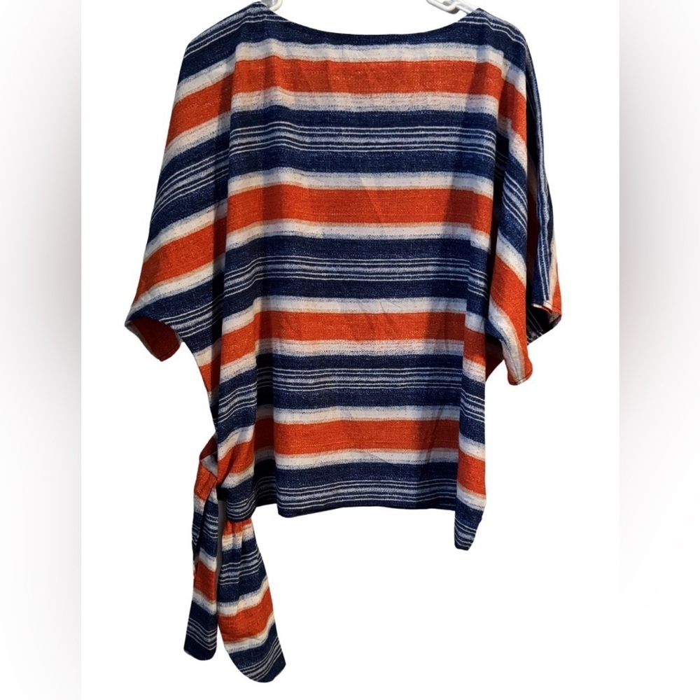 MICHAEL Michael Kors Navy, Red & White Striped Short Sleeve Tunic - Picture 4 of 8
